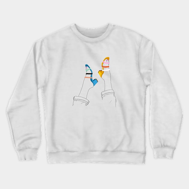 Rainbow Heels Crewneck Sweatshirt by DearestQ